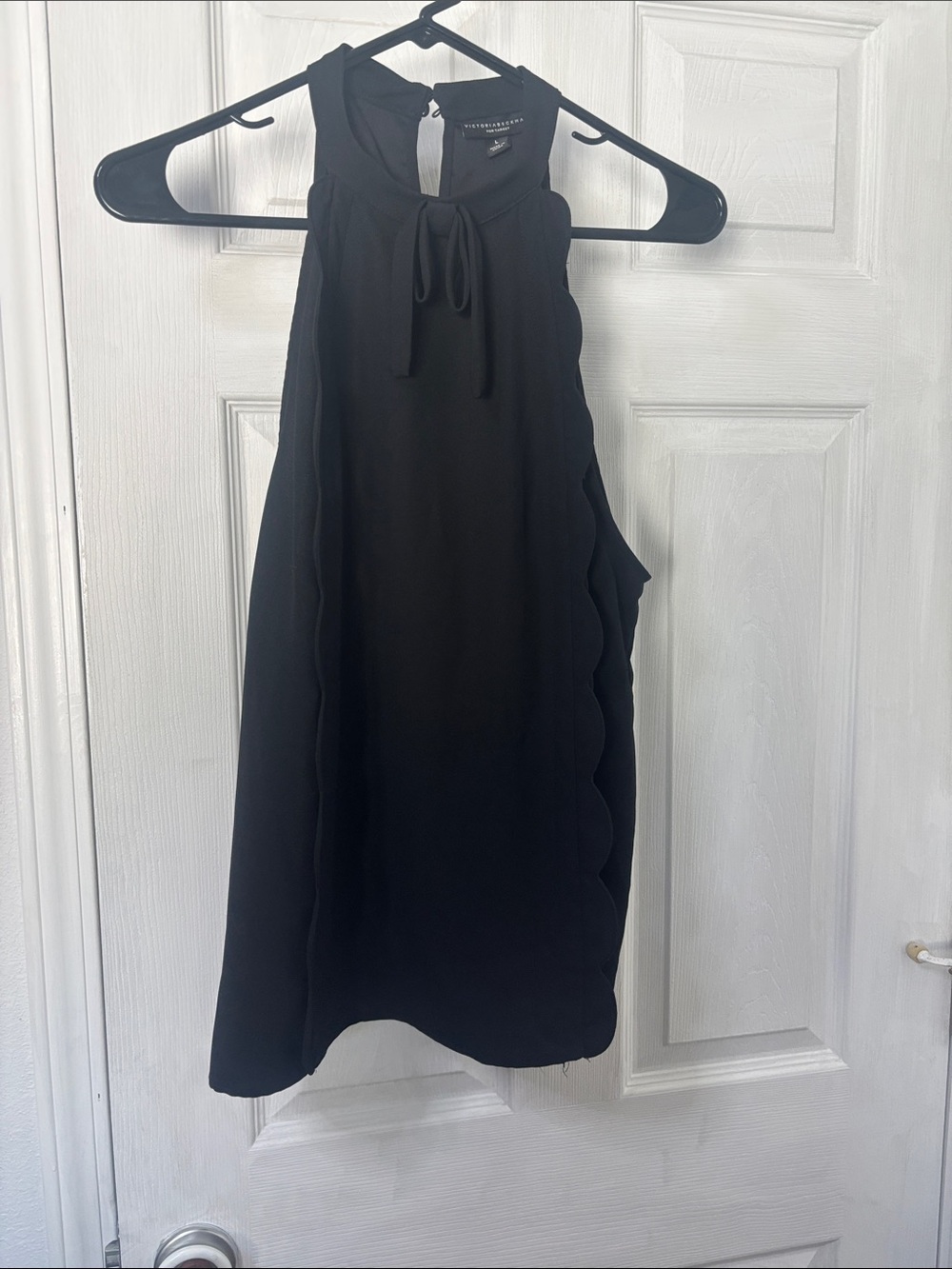 Victoria Beckham ruffle accent top size Large